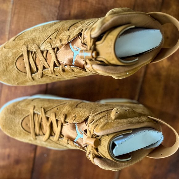 Nike Air Jordan 6 VI Retro Wheat Men’s Size 13 Golden Harvest - Picture 3 of 10